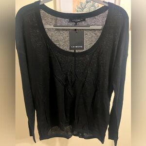 Leimere Scoop Neck Cashmere Blend Tee